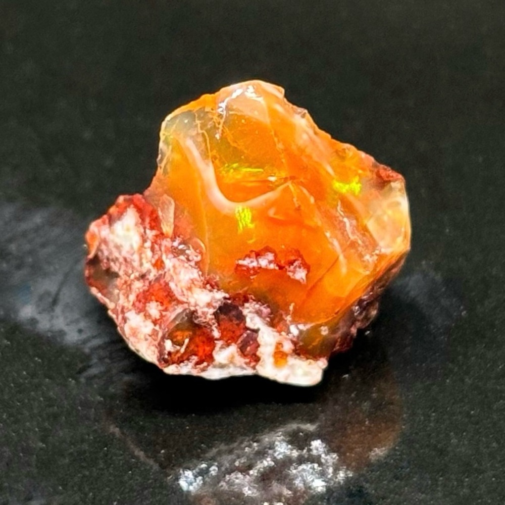 Jalisco Mexican Phantom Fire Opal Collector’s Gemstone Specimen